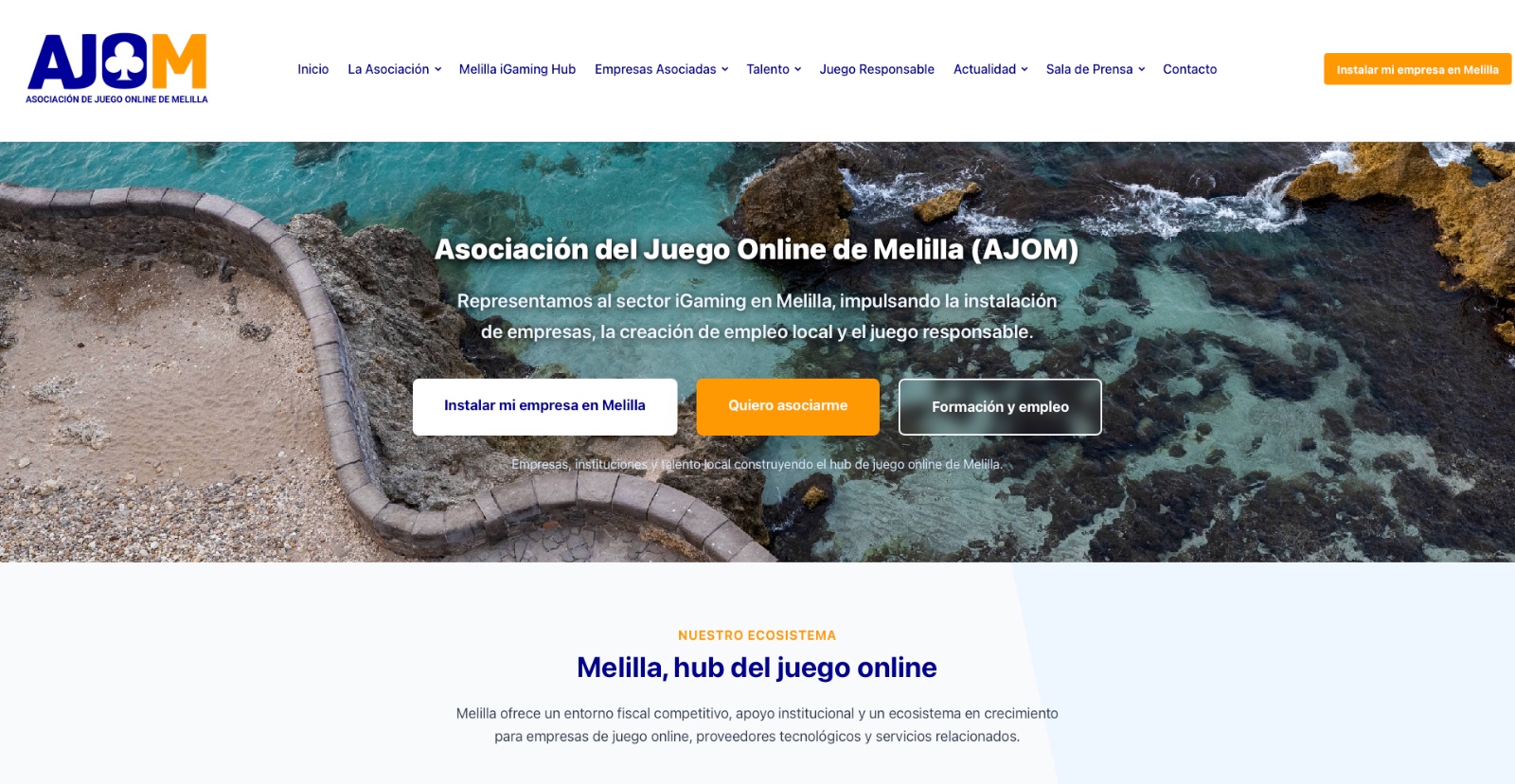 AJOM pone en marcha su nueva página web para conectar a empresas, trabajadores y talento vinculado al juego online en Melilla